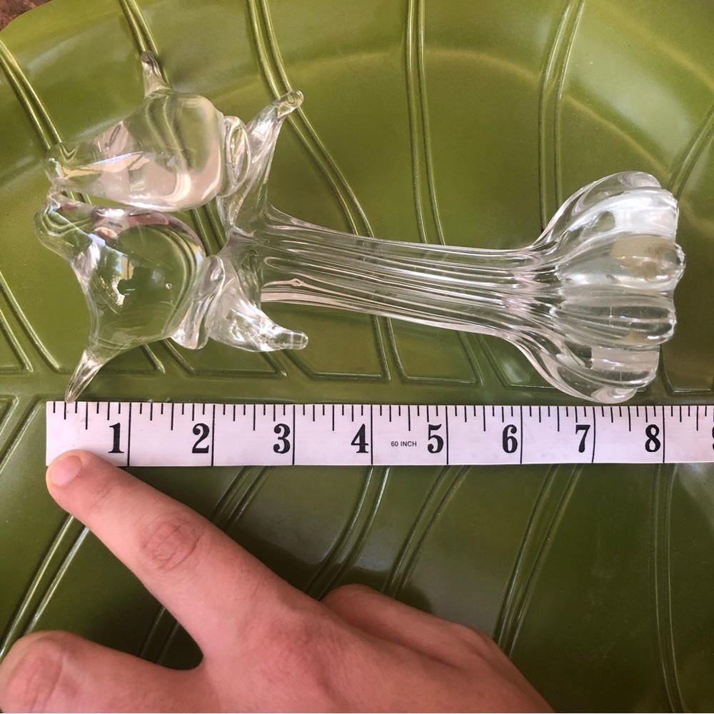 Vintage Mid-Century Modern Handmade Crystal 2 Love Birds on Tree Branch Figurine - Picture 8 of 9